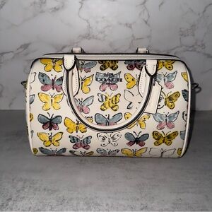 Coach Butterfly Rowan Satchel Bag NWT